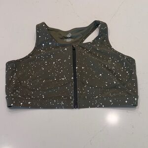 Torrid Olive Green Sports Bra with White Speckles